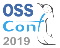 logo konferencie OSSConf 2019, autori: Rudolf Blaško, Peter Štrba