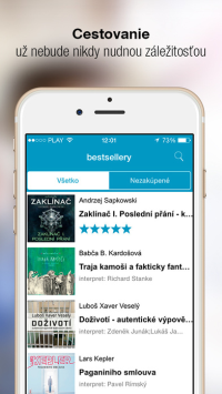 Bestsellery pre iOS, zdroj: audioteka.sk