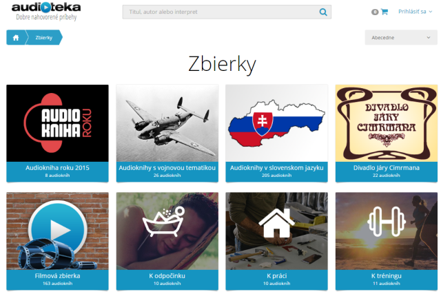 Audiotéka – Zbierky, zdroj: audioteka.sk