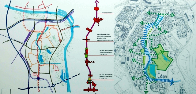 Ukážka z víťazného návrhu č. 6 na riešenie územia pri Chorvátskom ramene, zdroj: Magistrát hlavného mesta SR Bratislava