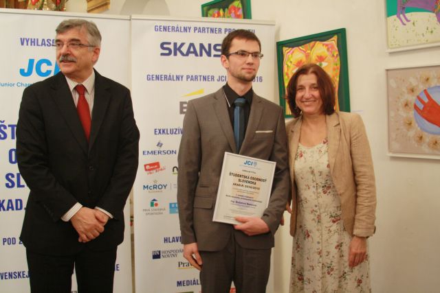 Dušan Nemec – víťaz kategórie Elektrotechnika, priemyselné technológie, foto: Miloslav Ofúkaný