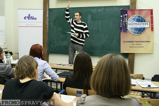 František Kozáček – technický vedúci klubu Slovenskí Toastmasters, foto: Miloslav Ofúkaný