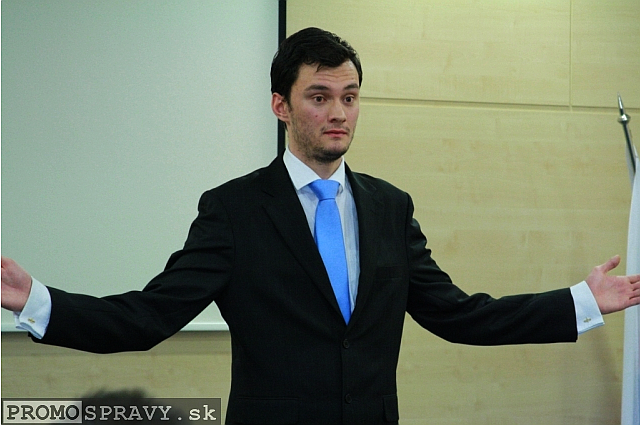 Silvio Michal - moderátor Toastmasters, foto: Miloslav Ofúkaný
