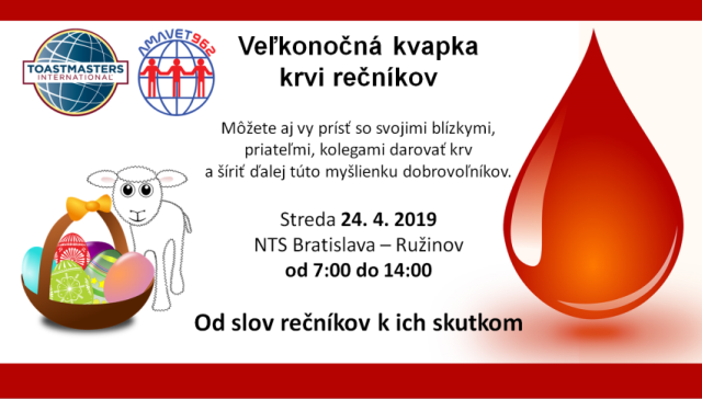 Veľkonočná kvapka krvi rečníkov, zdroj obrázka: Miloslav Ofúkaný